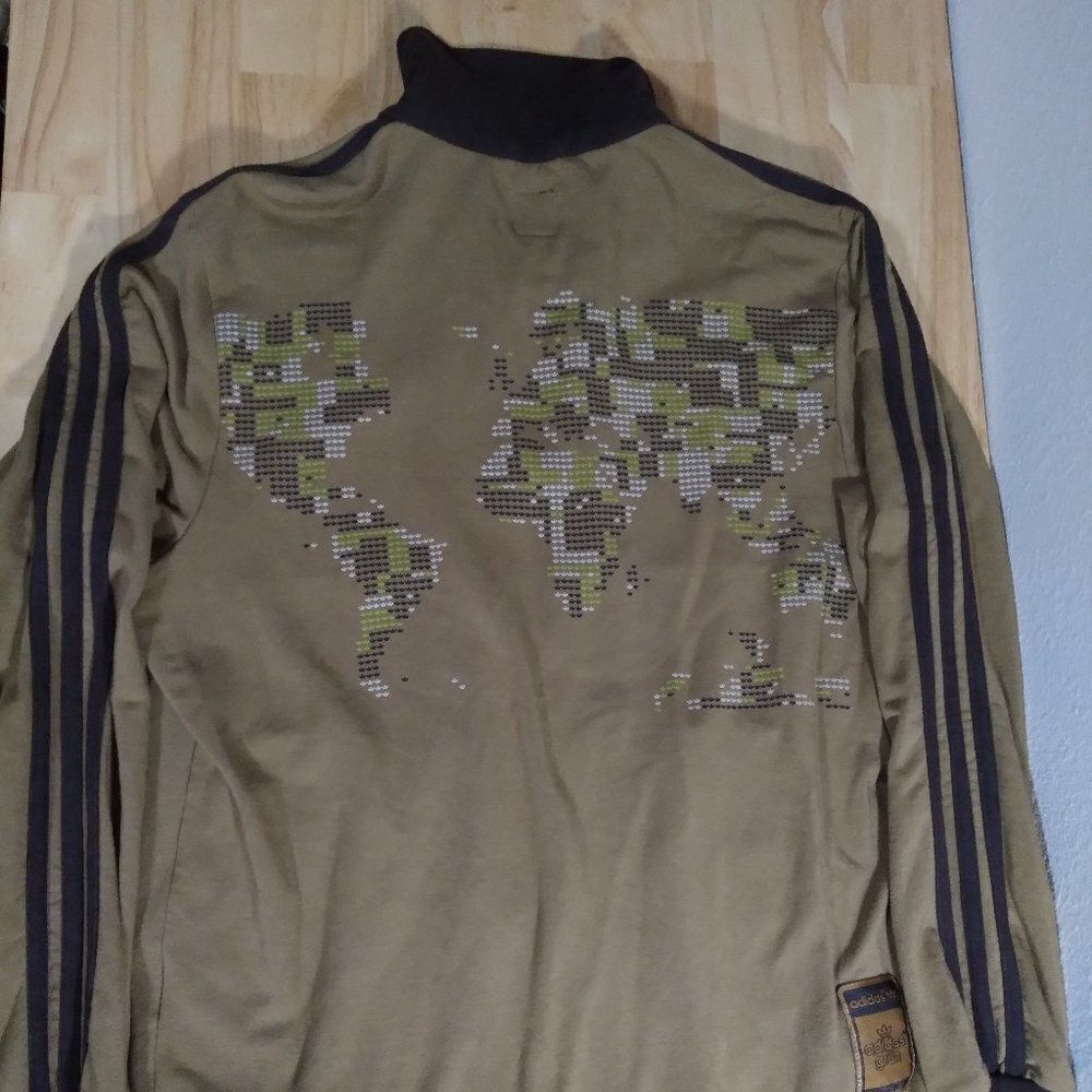 Deadstock RARE Sample Adidas Grun Zipper Jacket